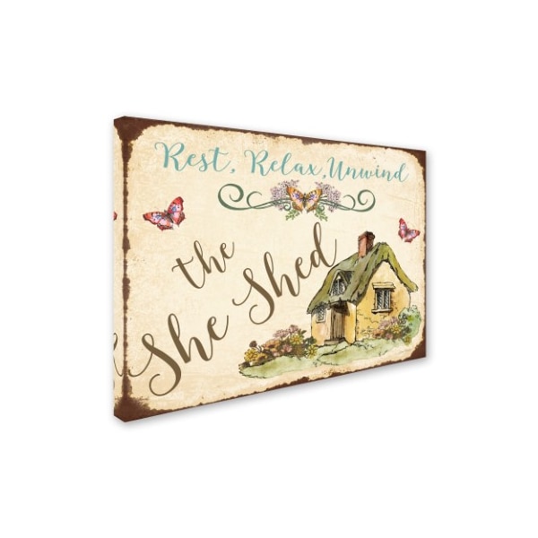 Jean Plout 'The She Shed 2' Canvas Art,24x32